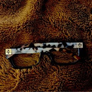 Tory Burch Glasses Frames Square Eyeglasses Blush Tortoise with Demo Lenses Tort